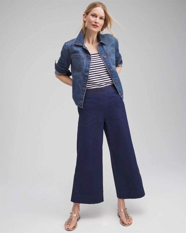 Poplin Culotte Pants - image 2